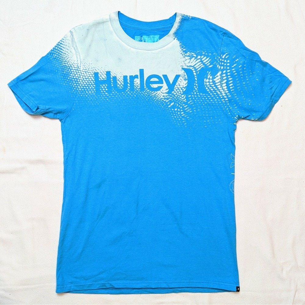 Hurley X Tron Legacy Disney T-Shirt Black Blue Glow 2010 Rare Medium